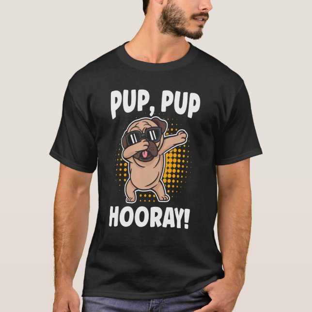Camiseta Pup Pup Hooray Mascota Sitter Y Trabajador De Guar (Anverso)