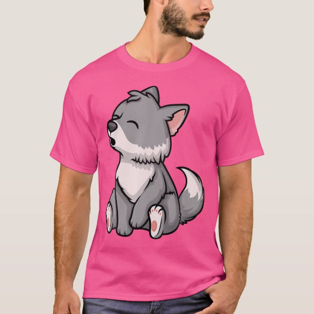 Camiseta Pup Whelp Wolf Anime Chibi Kawaii (Anverso)