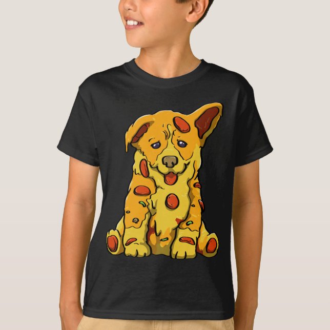 Camiseta Pupperoni Pizza Ama A Las Divertidas Perras Perros (Anverso)