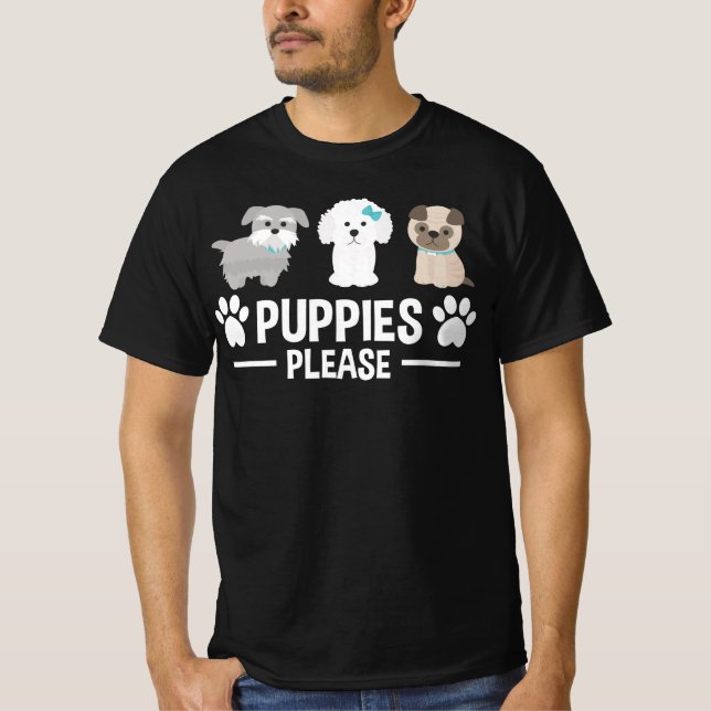 Camiseta Puppies please (Anverso)