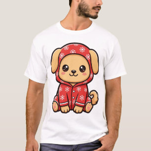 Camiseta Puppy de Navidad con pijama de Navidad