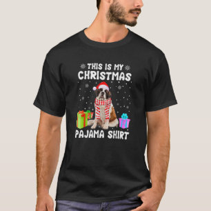 Camiseta Puppy Lover Esto Es Mi Navidad American Bernard