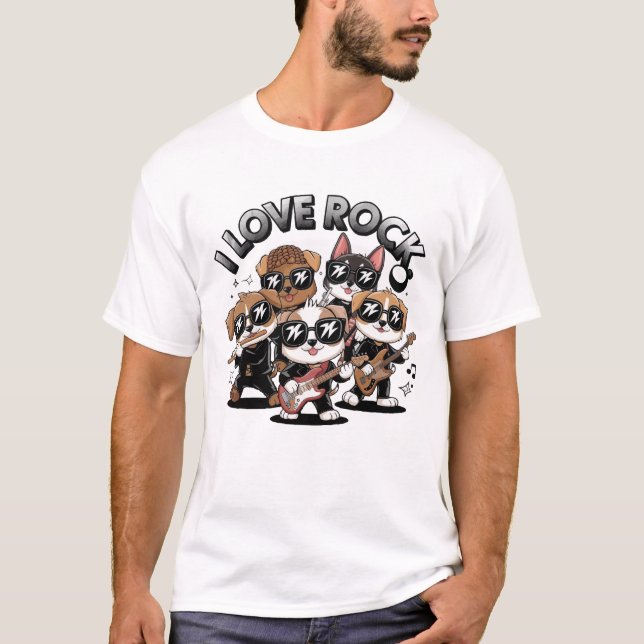 Camiseta Puppy rock band (Anverso)