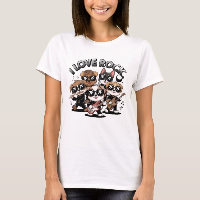 Camiseta Puppy rock band (Anverso)