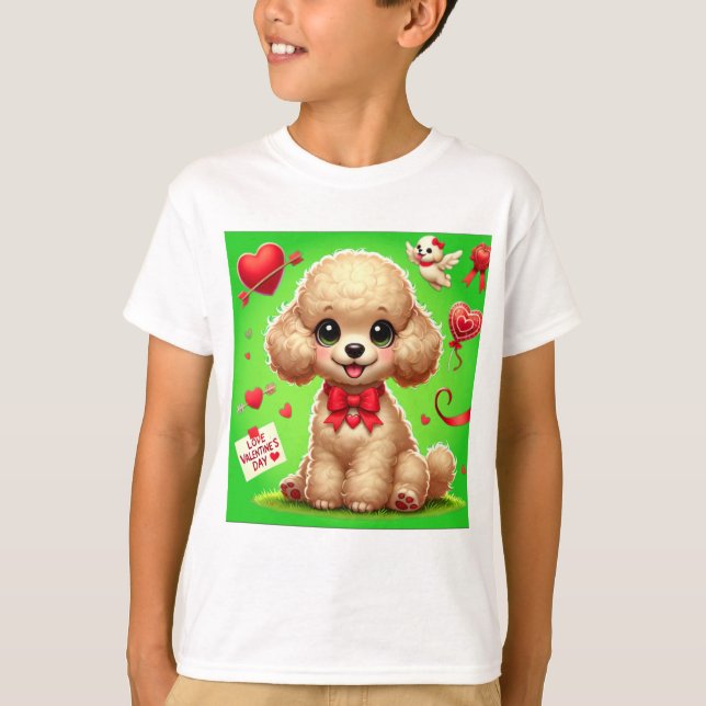 Camiseta Puppy San Valentín 005 (Anverso)