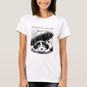 Camiseta Puppy Sleepshirt for rainy days Napping Pajamas