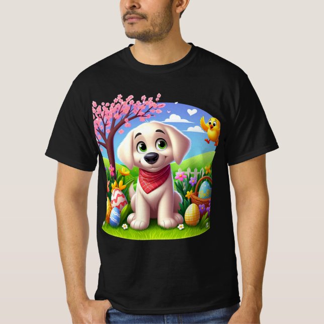 Camiseta Puppy Springtime (Anverso)