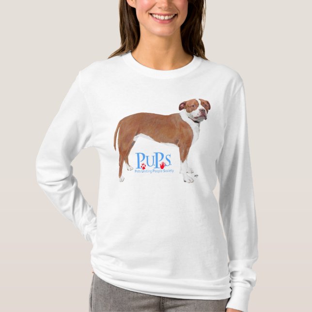 Camiseta PUPs Rescató Pit Bull (Anverso)