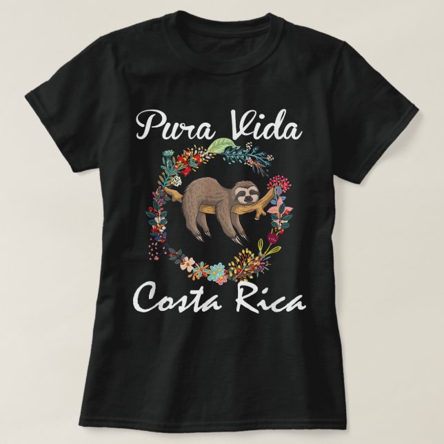 Camiseta Pura Vida Costa Rica Sleepy Surfing Summer V (Diseño del anverso)