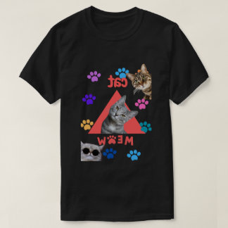 Camiseta Puramente juguetón: Un diseño de gato colorido