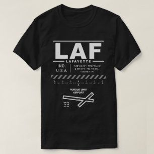 Camiseta Purdue Univ T-Shirt de la LAF del aeropuerto