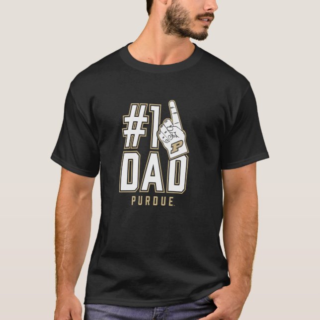 Camiseta Purdue University Boilermakers #1 Papá (Anverso)