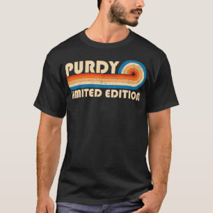 Camiseta PURDY Surname Retro Vintage 80 años 90 Birthday Re