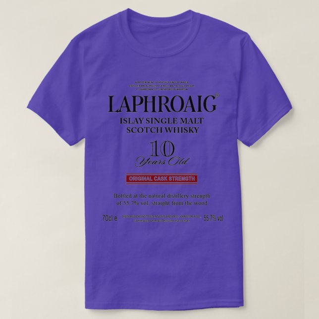 Camiseta Pure Beer Laphroaig Scotch Whisky (Diseño del anverso)