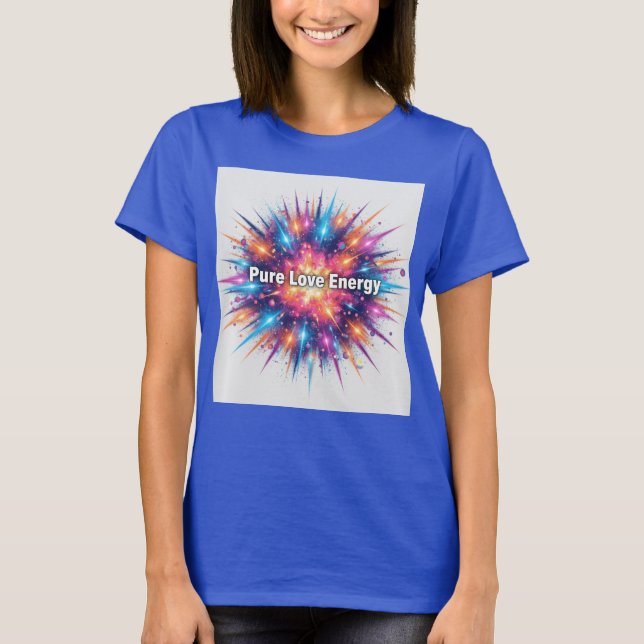 Camiseta Pure Love Energy Color Burst Spiritual Shirt (Anverso)