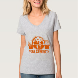 Camiseta Pure Strength Powerlifting Logo – Gold Edition Gym