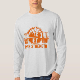 Camiseta Pure Strength Powerlifting Logo – Gold Edition Gym