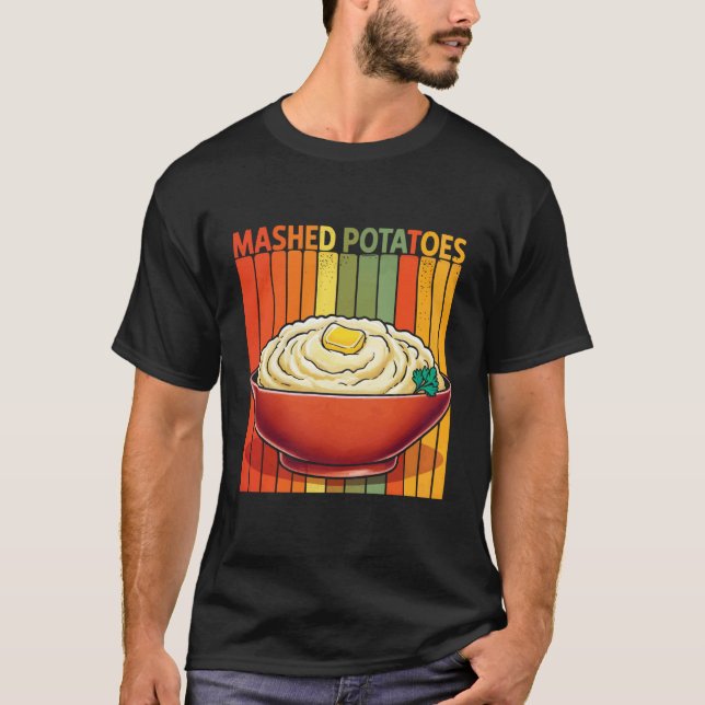 Camiseta Purés de Papas Retro (Anverso)