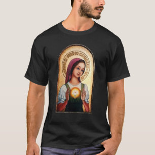 Camiseta Pureza de María Goretti Santos Católicos Lily Symb