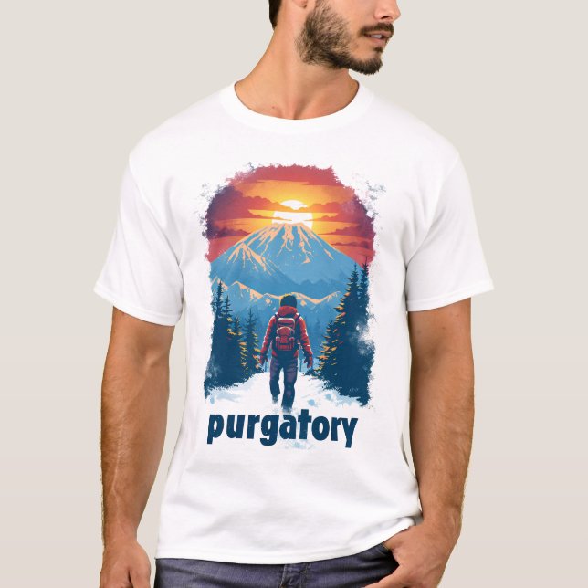 Camiseta Purgatorio máximo en polvo para tee de invierno en (Anverso)