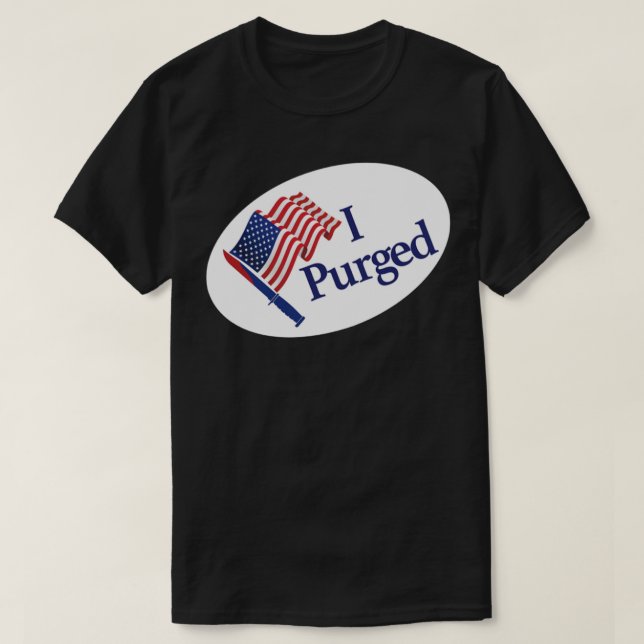 Camiseta Purgué - La insignia del pegatina Purge - Tamaño P (Diseño del anverso)