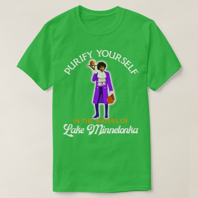 Camiseta Purificar Yoursin en las aguas del lago Minnetonka (Diseño del anverso)