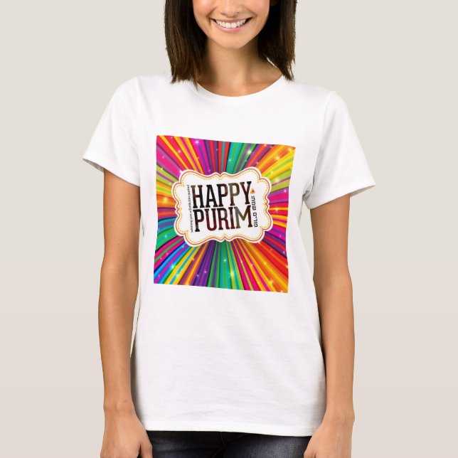 Camiseta Purim feliz (Anverso)