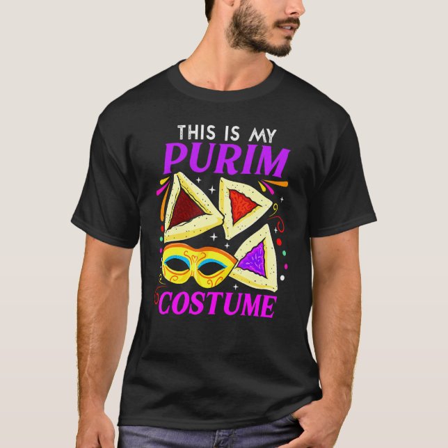 Camiseta Purim Gracioso Este Es Mi Purim Costume Haman Pock (Anverso)