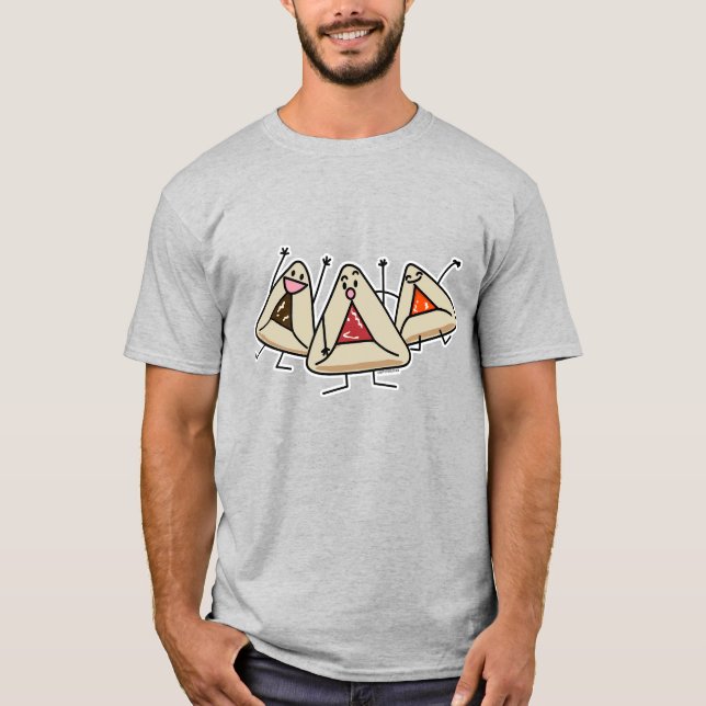 Camiseta Purim hamantaschen los pasteles Sameach Oznei (Anverso)