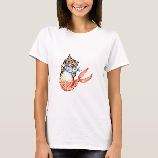 Camiseta Purmaid Cat Mermaid (Anverso)