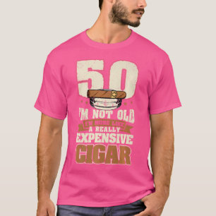 Camiseta Puro 50 años no soy viejo Cigar Cumpleaños 50 Ciga