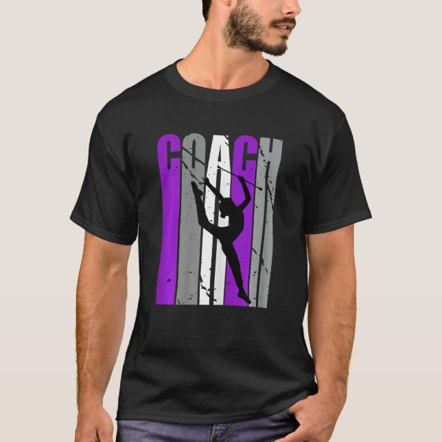Camiseta Purple Artistic Rhythmic Gymnastics Coach Teacher (Anverso)
