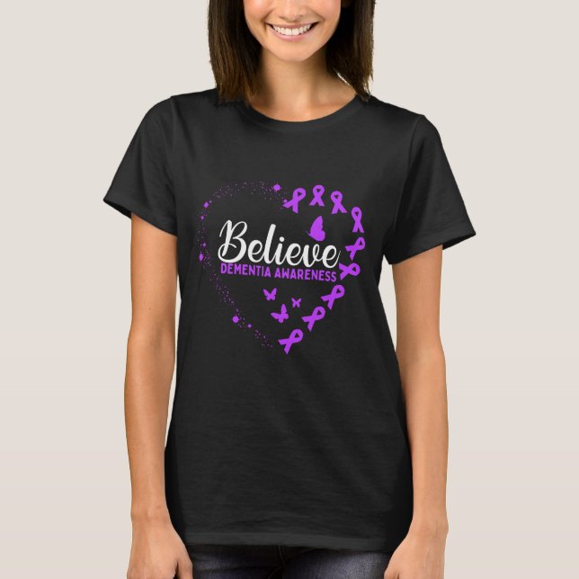 Camiseta Purple Butterfly Dementia Awareness (Anverso)