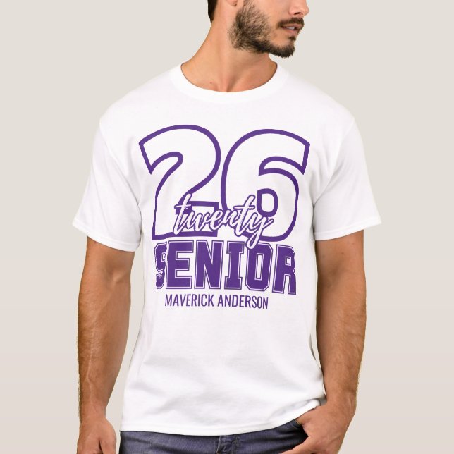 Camiseta Purple Class of 2026 Graduation (Anverso)