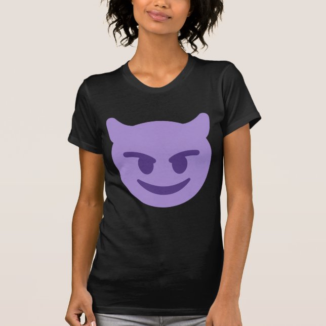 Camiseta Purple Devil Emoji (Anverso)