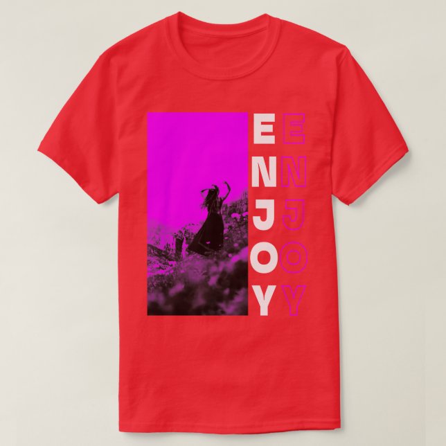 Camiseta Purple Enjoy (Diseño del anverso)