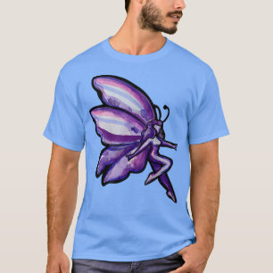 Camiseta Purple Fairy Art morado fae fairy gardening