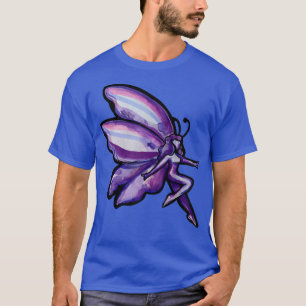 Camiseta Purple Fairy Art morado fae fairy gardening