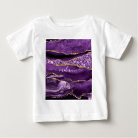 Camiseta Purple Gold Baby con nombre personalizado