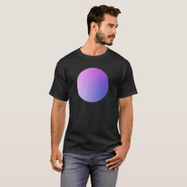 Camiseta Purple Gradient Circle Vignette Abstract Design