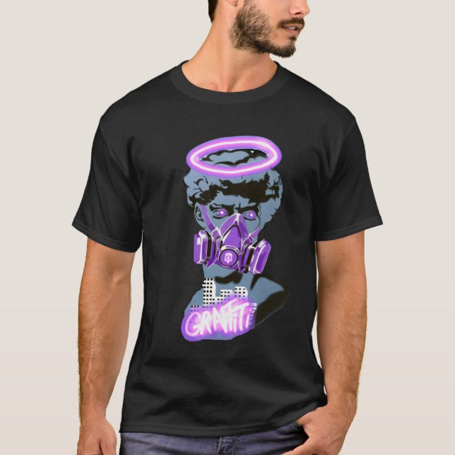 Camiseta purple graffiti (Anverso)