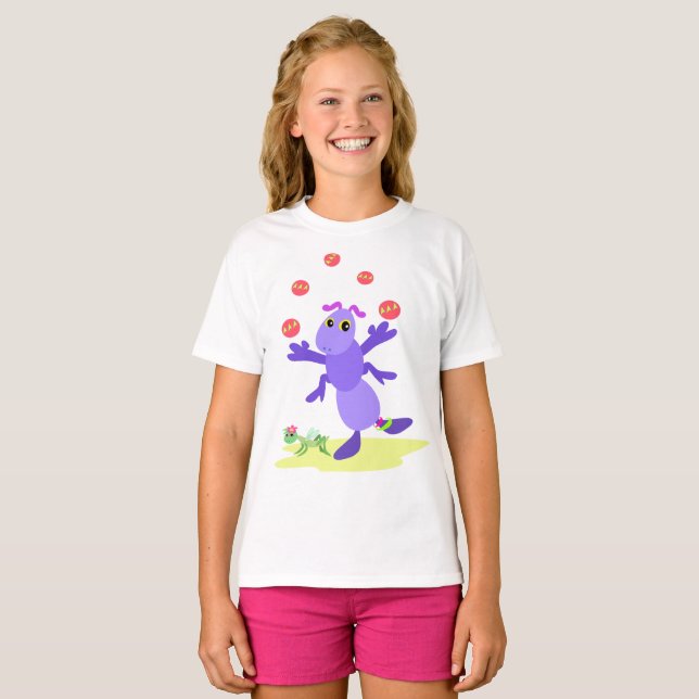Camiseta Purple Grasshopper Juving Fun Crema (Anverso completo)