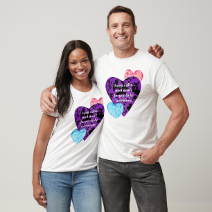 Camiseta Purple heart vibrant red love