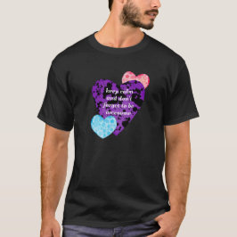 Camiseta Purple heart vibrant red love