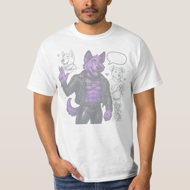 Camiseta Purple Husky in Leather  (Anverso)