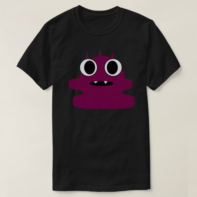 Camiseta Purple Mini Monster Tee Skullnskin Graphic Design (Diseño del anverso)