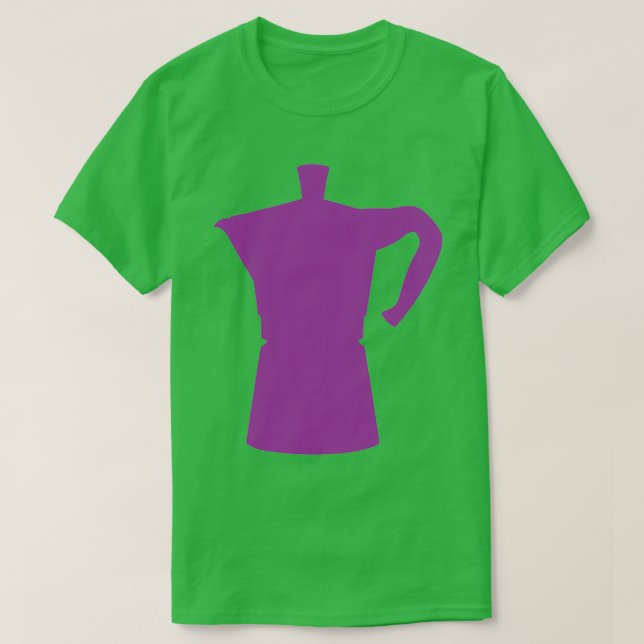 Camiseta Purple Moka Pot Diseño de edición limitada (Diseño del anverso)