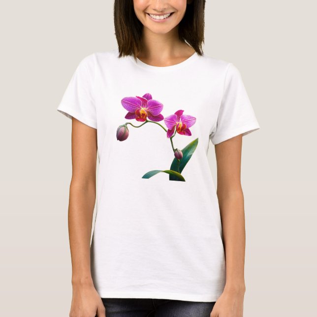 Camiseta purple orchids  (Anverso)