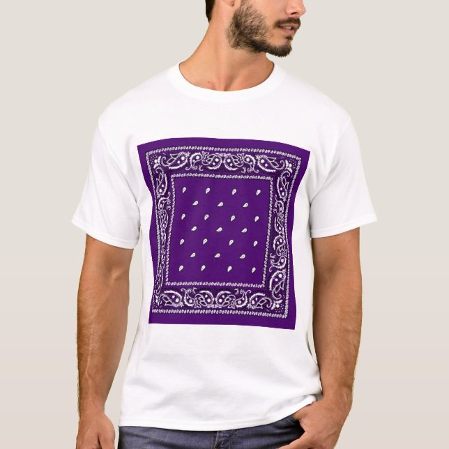 Camiseta Purple Paisley Bandanna (Anverso)