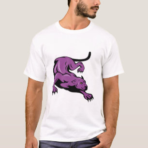 CAMISETA PURPLE PANTHER PERSONALIZADO GRAN CAT GATOS GRANDE